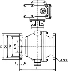 電動調節(jié)球閥結構圖